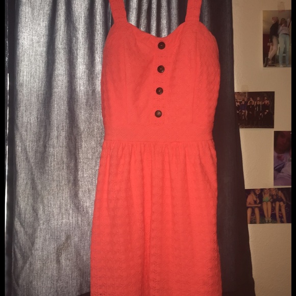 Coral dress