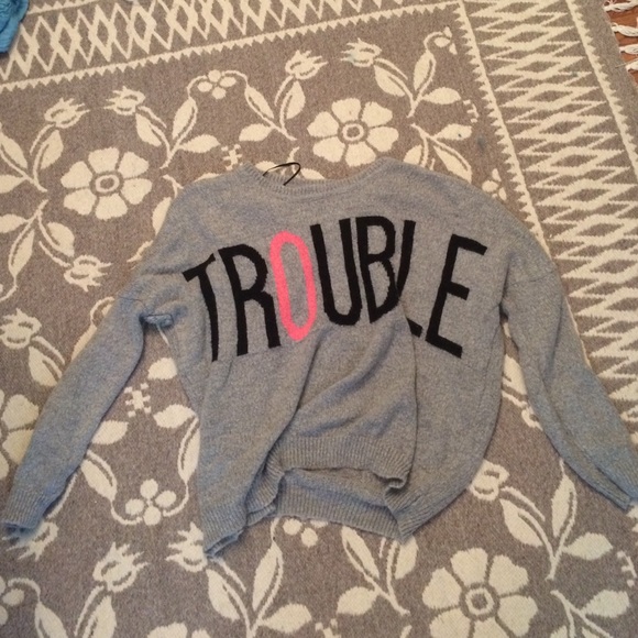 trouble sweater