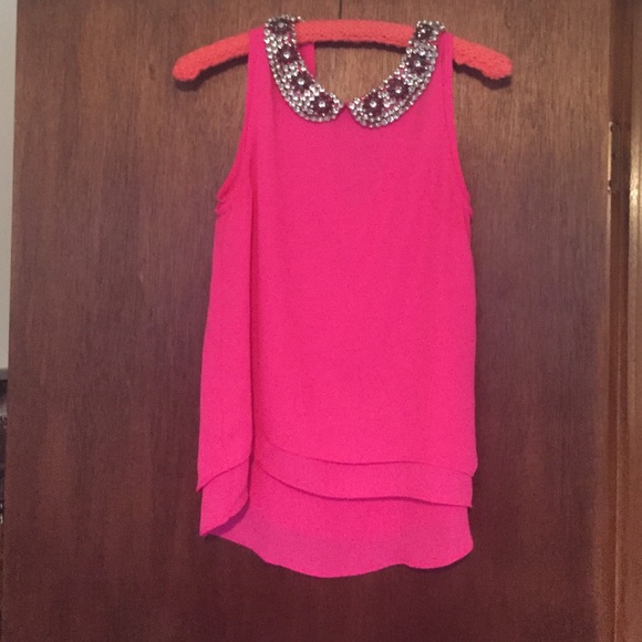 Bright pink top