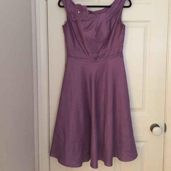 Purple dress David’s bridal