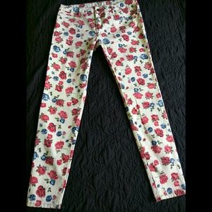 Floral Jean pants