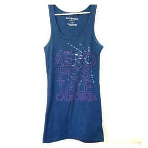 Navy blue aero tank