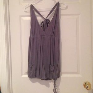 Gray halter top