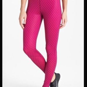 Nike pink dot work-out pant