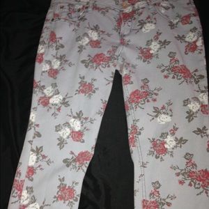 Flower Print Pants