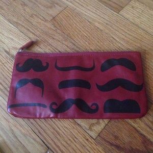 Red mustache clutch