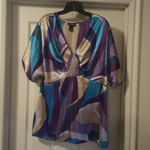 Satin 70's inspired blouse