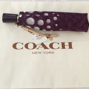 🆕🌂NWT COACH F60724 signature "C" umbrella