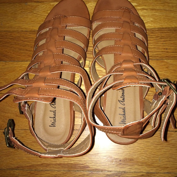 Brown / Tan gladiator sandals - Picture 4 of 4