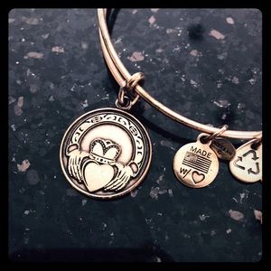 ALEX AND ANI Gold Claddagh Charm Bracelet