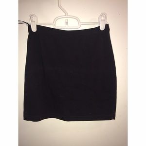 Black pencil skirt