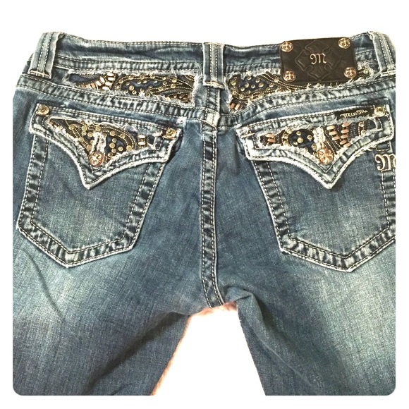 Miss me embellished straight leg jeans