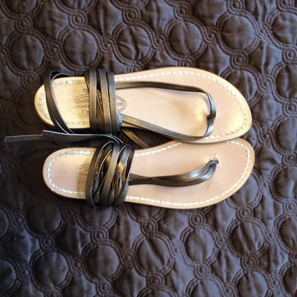 Bronze Moda Positano lace up gladiator sandal