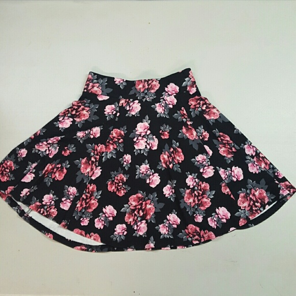 Floral Print Circle Skirt