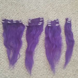 purple remy hair extensions 20 inches