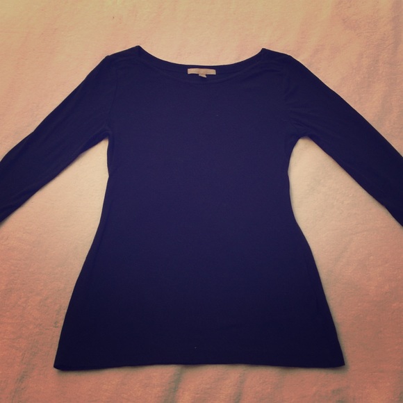 3/4 fitted boat neck tee