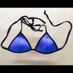 Triangl swimwear Chloe bikini top in Malibu Blue