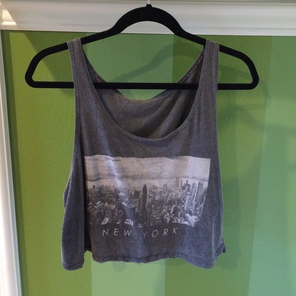 Grey "New York" Tank Top