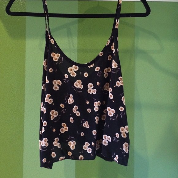 Floral Cropped Tank Top