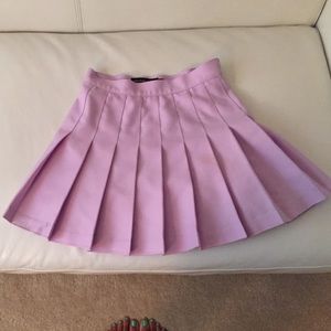 American Apparel Pleated Lavender Skirt.