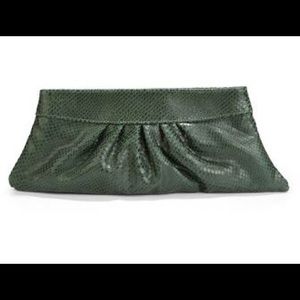 Lauren Merkin Louise clutch - snake print green