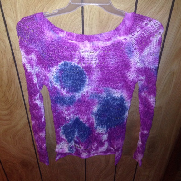 Hand Tiedyed sweater! Crater technique!