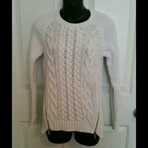 Heavy knit michael kors zipper sweater