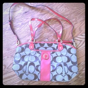 Coach Purse brown and orange...super cute!!