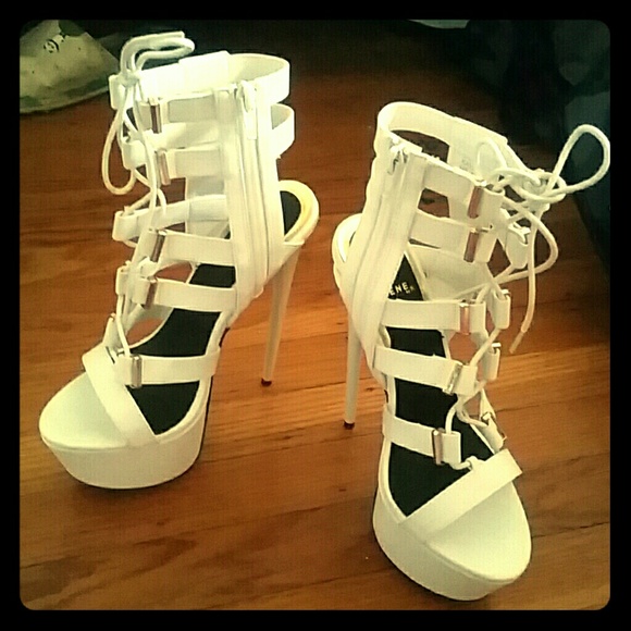 Lace-up heels