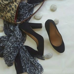 Stella Black suede pumps