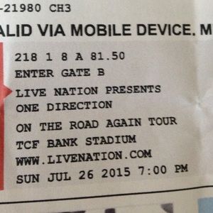 One direction tickets