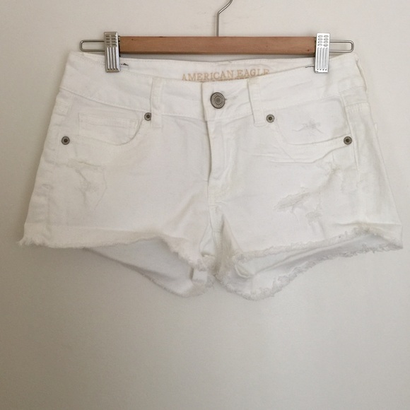 White Denim Shorts