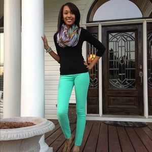 Mint skinny jeans!