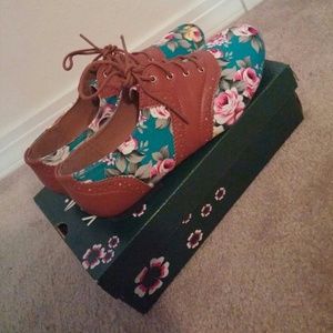 Floral Oxfords