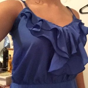 🎉Blue ruffle top🎉