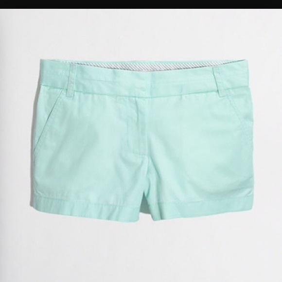 J. Crew sea foam 5" chino short