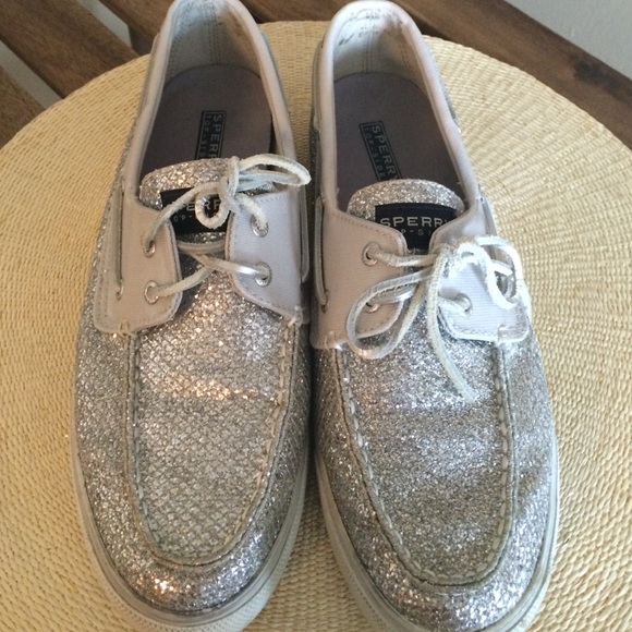 Sperry Shoes - ⚡️FLASH SALE Sperry silver glitter boat shoe