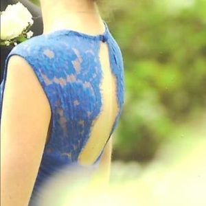 Open back prom dress