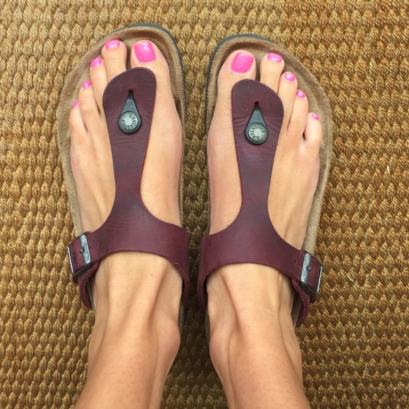 Birkenstock Gizeh Oiled leather Zinfandel 39