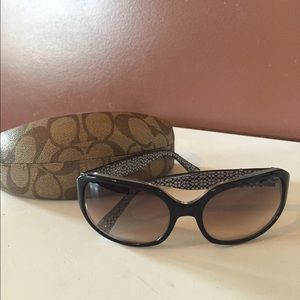 Black Coach sunglasses