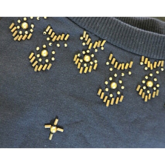 🌞SALE 🌞Navy blue detailed top S M L - Picture 3 of 4