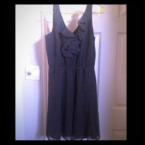 Chiffon polka dot dress