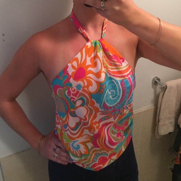 Trina Turk backless halter top