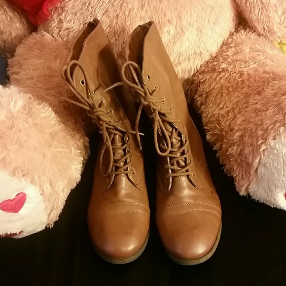 Brown Combat Boots