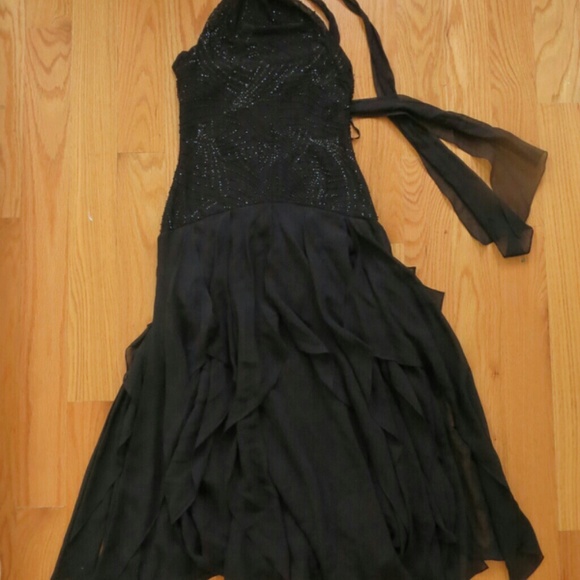 Beaded Handkerchief Dress BCBGMaxAzria