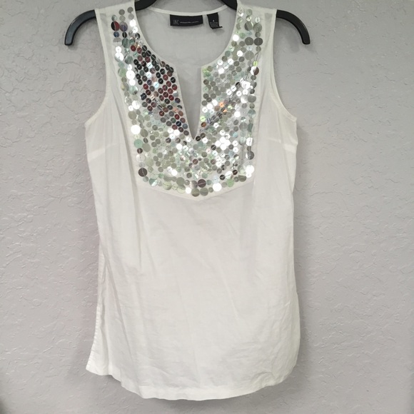 *sale* White sequence top