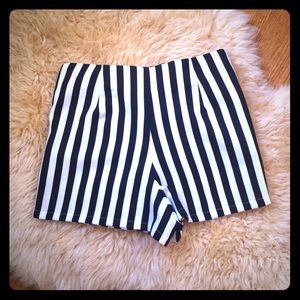 3 FOR $15 High waisted Striped Shorts