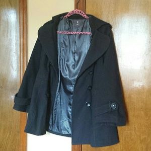 Wool black coat