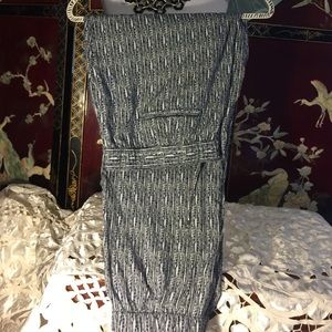 Blue Stripe Pants 100% Visose Gap