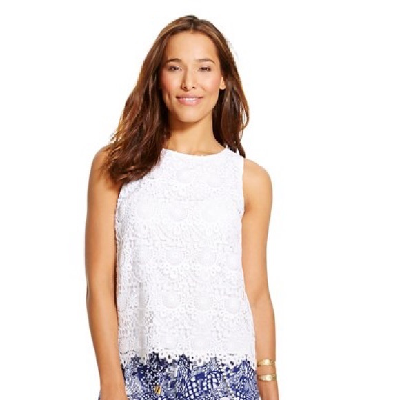 Lolly Pulitzer for Target Crochet Tank XS